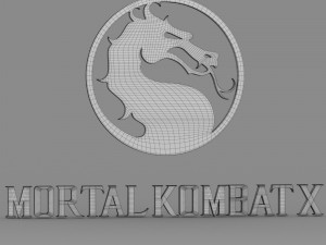 mortal kombat x logo 3D Model