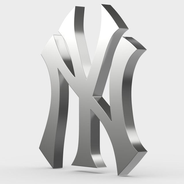 new york logo 3D 模型 .c4d .max .obj .3ds .fbx .stl .blend 