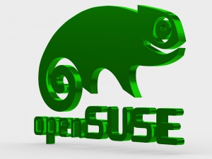 open suse logo Model 3D