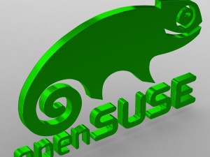 open suse logo Model 3D