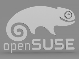 open suse logo Model 3D