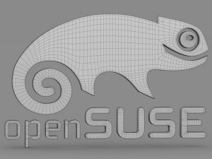 open suse logo Model 3D