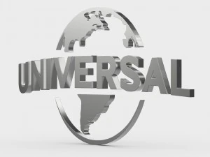 logotipo dos est&uacute;dios universais Modelo 3D