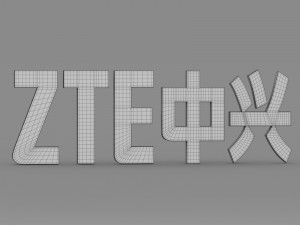zte logo 3D 모델