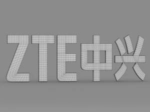 logo zte Modello 3D