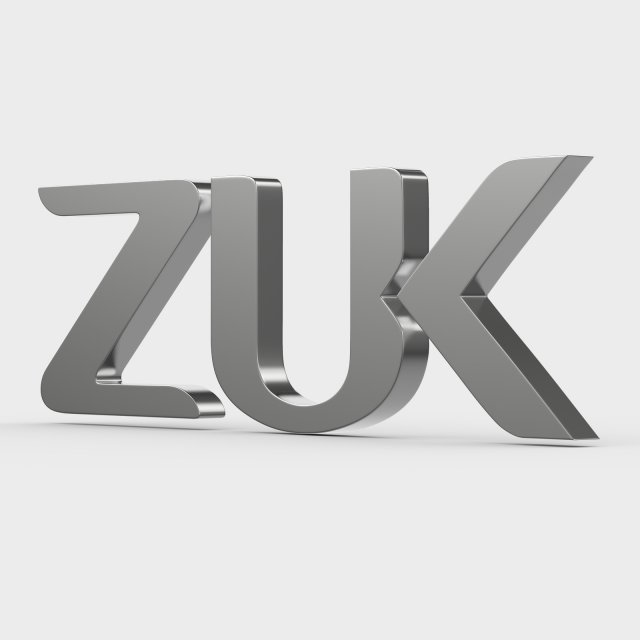 zuk logo Modelo 3D .c4d .max .obj .3ds .fbx .stl .blend 