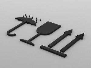 icon on packages Modelo 3D