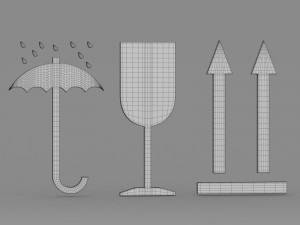 icon on packages Modelo 3D