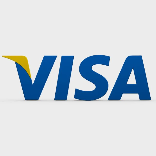 visa logo 3D Model .c4d .max .obj .3ds .fbx .stl .blend