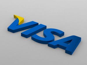 visa logo Modello 3D