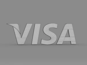 visa logo 3D Model