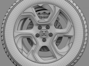 wheel honda cr-v 2017 3D Model