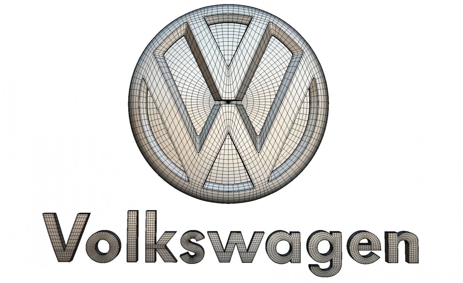 volkswagen logo Modèle 3D in Parties d'auto 3DExport