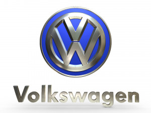 volkswagen logo 2 Modelo 3D
