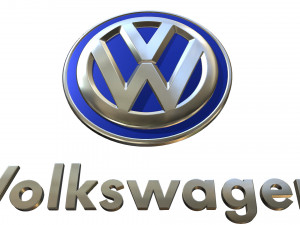 volkswagen logo 2 Modelo 3D