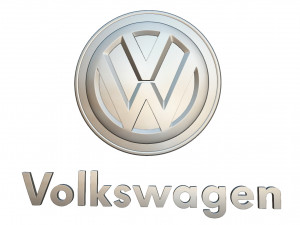 volkswagen logo 2 Modelo 3D