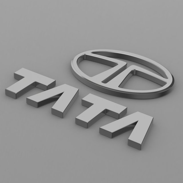 tata logo 3D Model .c4d .max .obj .3ds .fbx .stl .blend 
