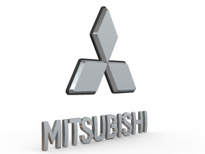 mitsubishi logo 3D Model