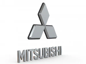 mitsubishi logo 3D Model