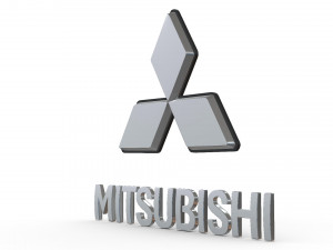 mitsubishi logo 3D Model