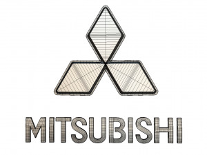 mitsubishi logo 3D Model in Parts of auto 3DExport