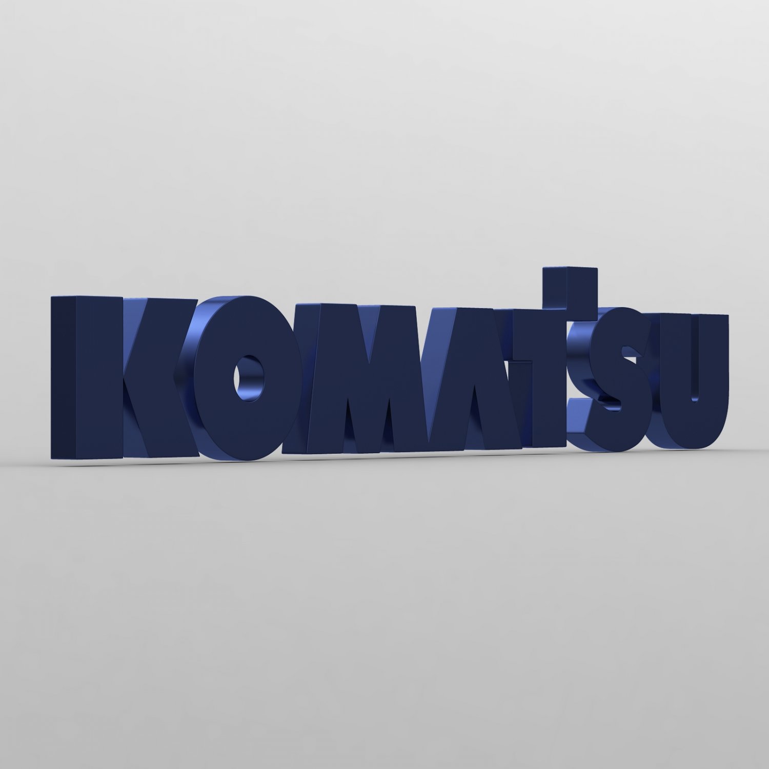 Komatsu logo 3D Model in Parts of auto 3DExport