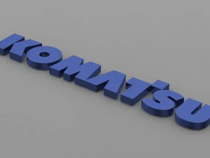 komatsu logo 3D Model
