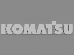 komatsu logo Modèle 3D