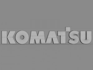 komatsu logo Modèle 3D