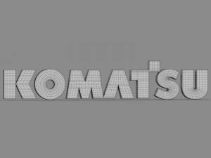 komatsu logo 3D Model