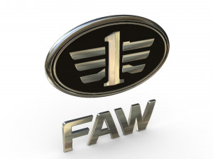 faw logo 3D 모델