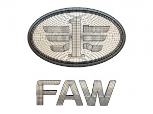 faw logo 3D 모델