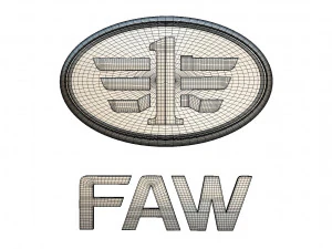 logotipo de faw Modelo 3D