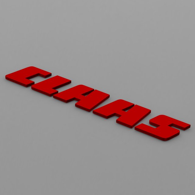 claas logo Modelo 3D .c4d .max .obj .3ds .fbx .stl .blend 