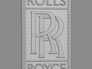 rolls royce logo 3D Model