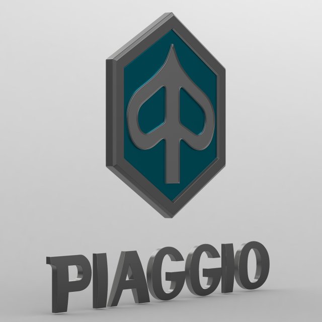 piaggio logo 3Dモデル .c4d .max .obj .3ds .fbx .stl .blend 