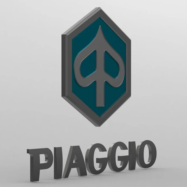 piaggio logo 3D Model .c4d .max .obj .3ds .fbx .stl .blend 