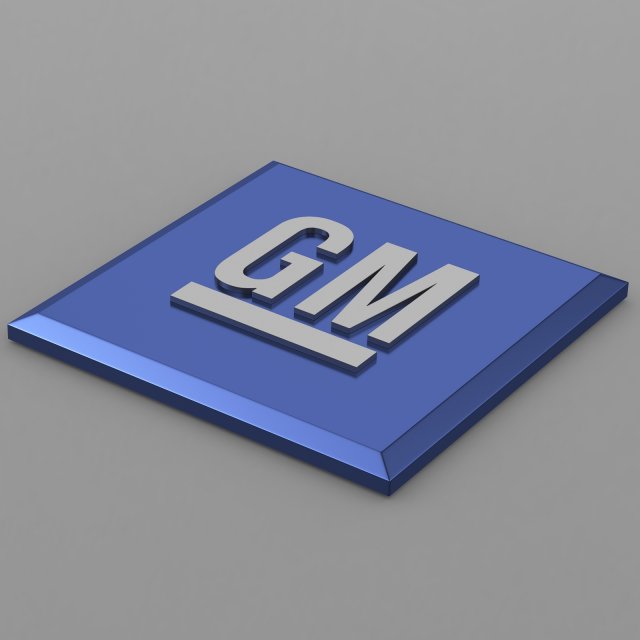 general motors logo Modello 3D .c4d .max .obj .3ds .fbx .stl .blend 