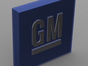 general motors logo Modello 3D
