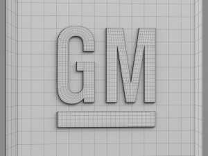 general motors logo Modello 3D