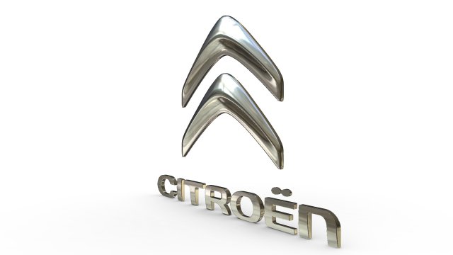 Download citroen logo 3D Model