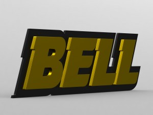 bell logo Modelo 3D