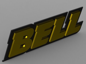 bell logo Modelo 3D