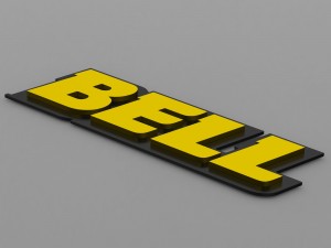 bell logo Modelo 3D