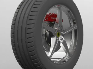 rueda ferrari 458 ara&ntilde;a Modelo 3D