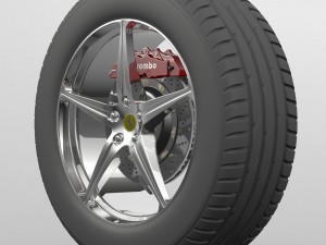 wheel ferrari 458 spider Model 3D