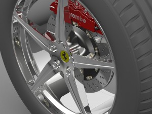 wheel ferrari 458 spider Model 3D