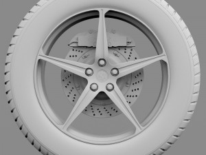 wheel ferrari 458 spider Model 3D