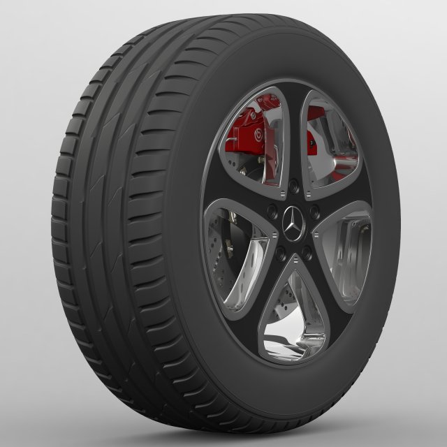 wheel mercedes benz g-class 3D Модель .c4d .max .obj .3ds .fbx .stl .blend 