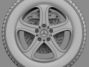 wheel mercedes benz g-class 3D Model